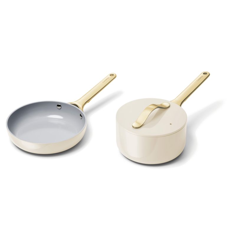 Caraway Home ® Cream Mini Cookware Duo with Gold Hardware - image 7 of 7