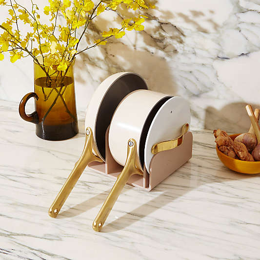 Caraway ® Cream Mini Cookware Duo with Gold Hardware