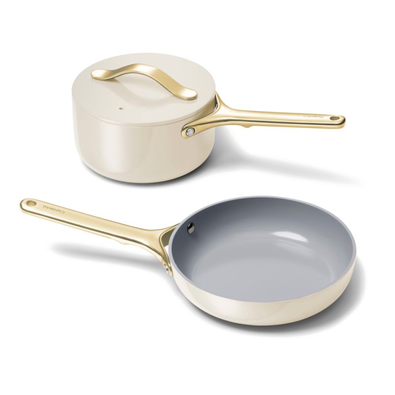 Caraway Home ® Cream Mini Cookware Duo with Gold Hardware - image 6 of 7