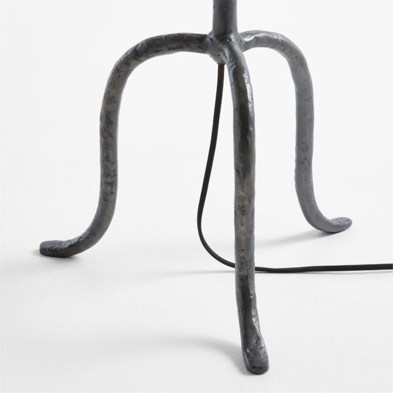 Cardiff Black Floor Lamp with White Shade 58.25" - image 7 of 10