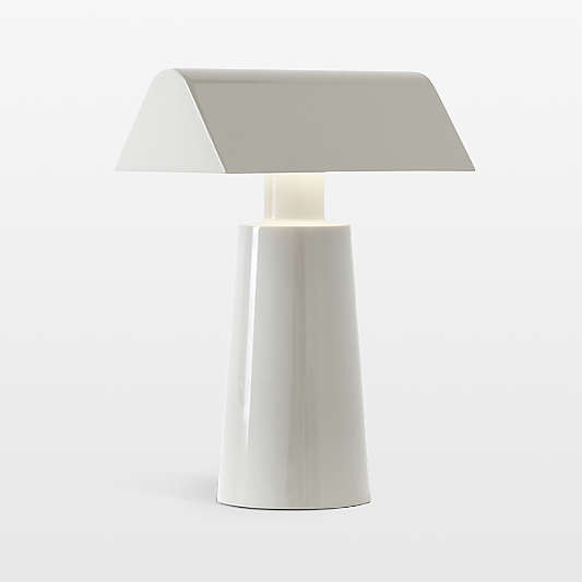 Caret Portable LED Table Lamp Grey 11.6"