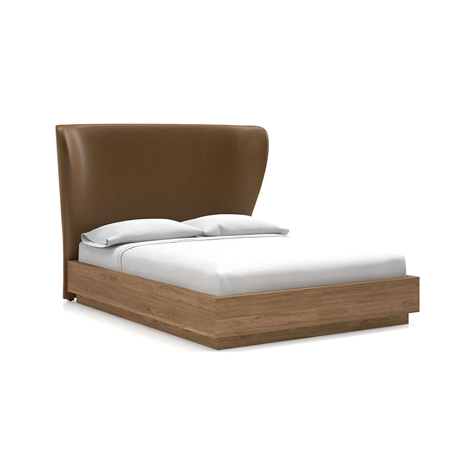 Carlie Headboard with Batten PlinthBase Bed Saddle Faux Leather