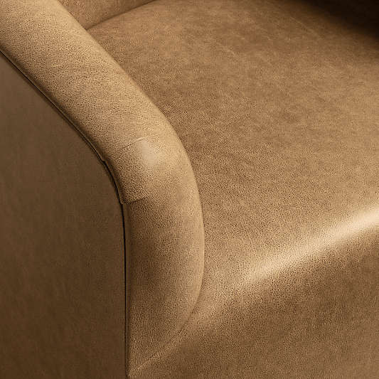 Carlyle Leather Swivel Accent Chair