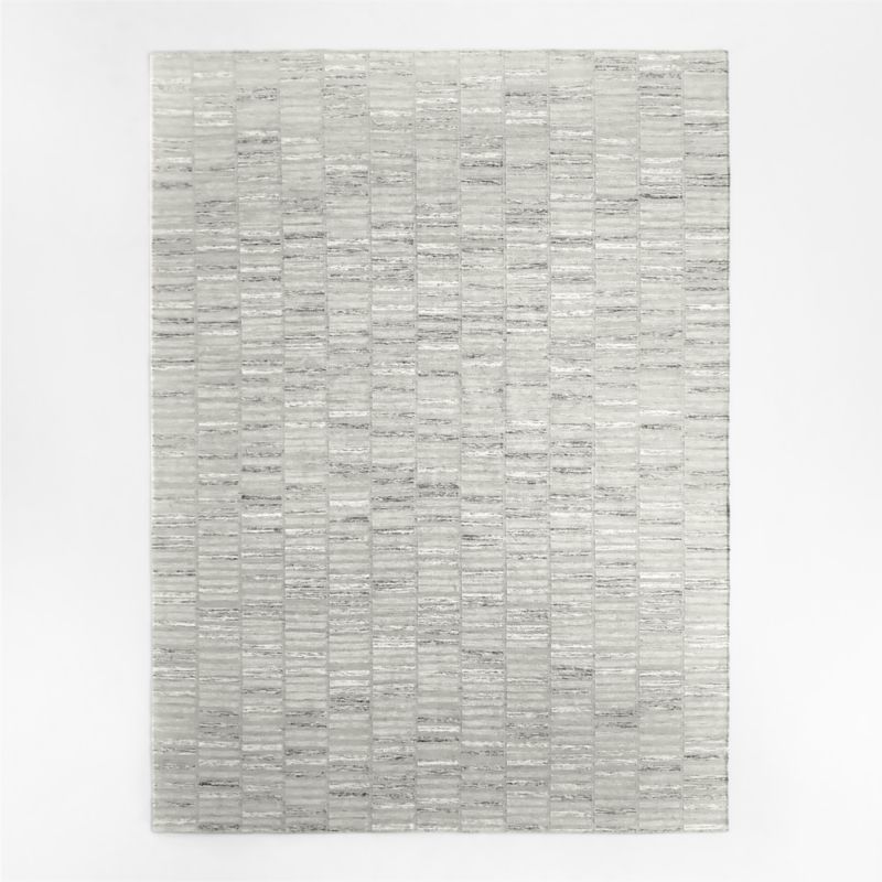 Carmel Wool Grey Area Rug 6'x9'