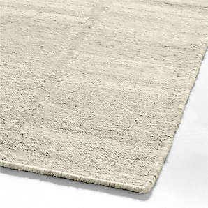 Larso Hand-Tufted Wool-Blend White Area Rug