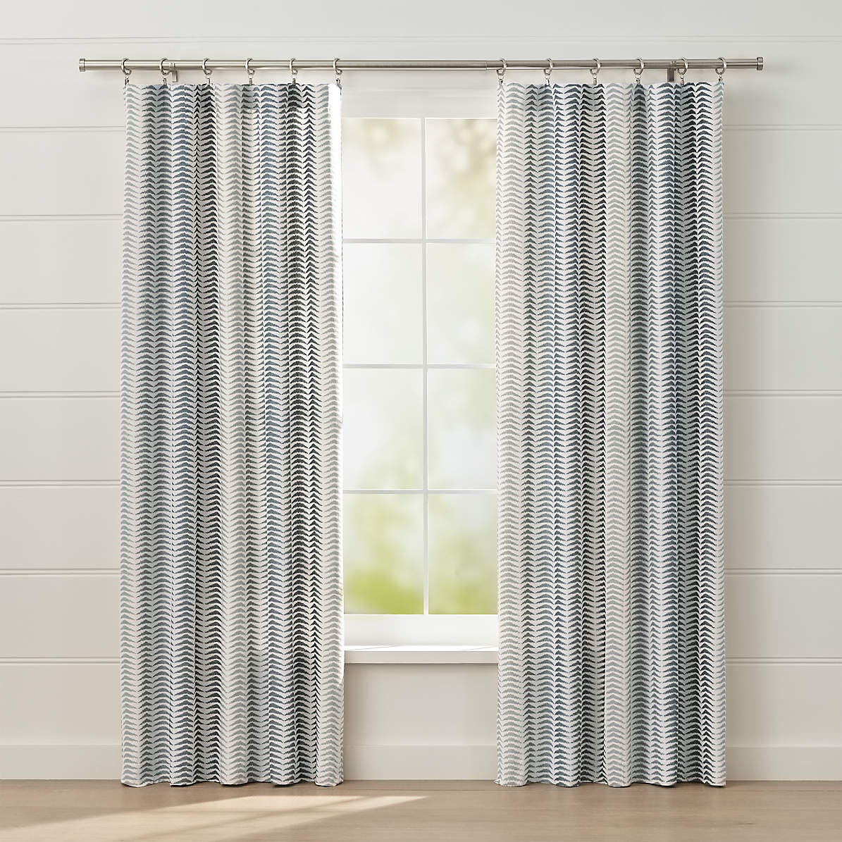 Carmelo Patterned Curtains Crate And, Gray Patterned Curtains