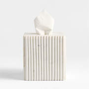 Tuscan Beige Marble Tissue Holder