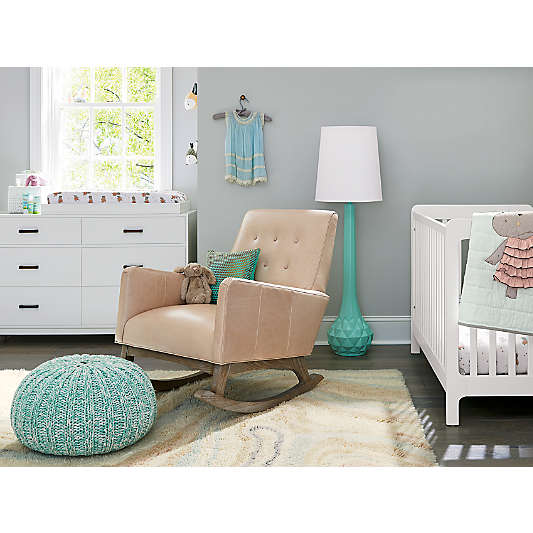 Parke White Wood 6-Drawer Kids Dresser