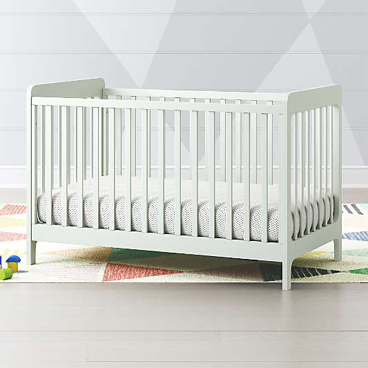 Carousel Mint Low-Profile Crib