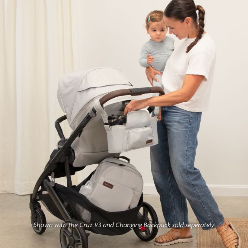 UPPAbaby Light Grey Carry-All Baby Stroller Organizer - image 3 of 9