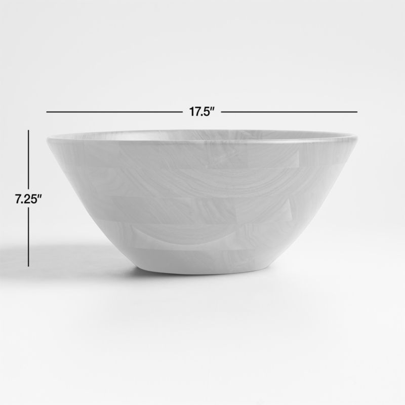 Carson 17.5" Ash Wood Salad Serving Bowl - image 3 of 4