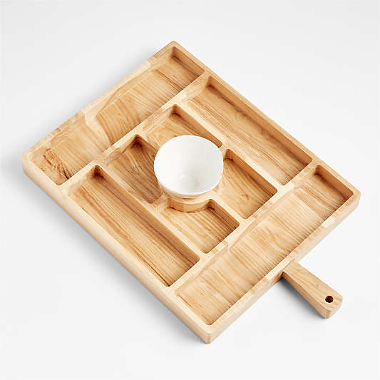 Carson Ash Large Serving Board with Marin Mini Bowl