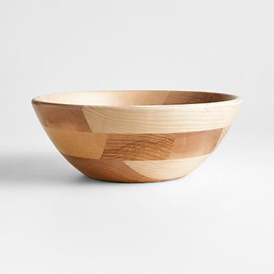 View Carson 12" Ash Wood Salad Serving Bowl details