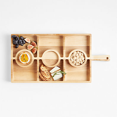 View Carson Ash Small Sectioned Serving Board details