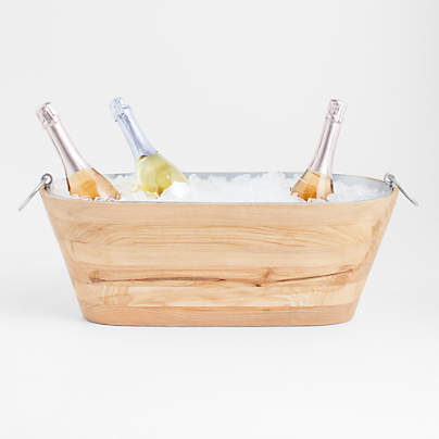 Carson Ash Wood Beverage Tub