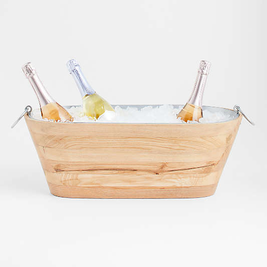 Carson Ash Wood Beverage Tub