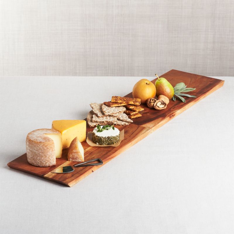 Tondo Acacia Wood Olive Boat