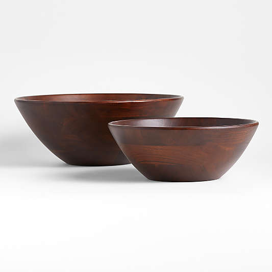 Carson Medium Dark Acacia Wood Bowl