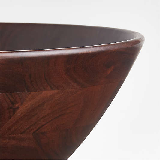 Carson Large Dark Acacia Wood Bowl