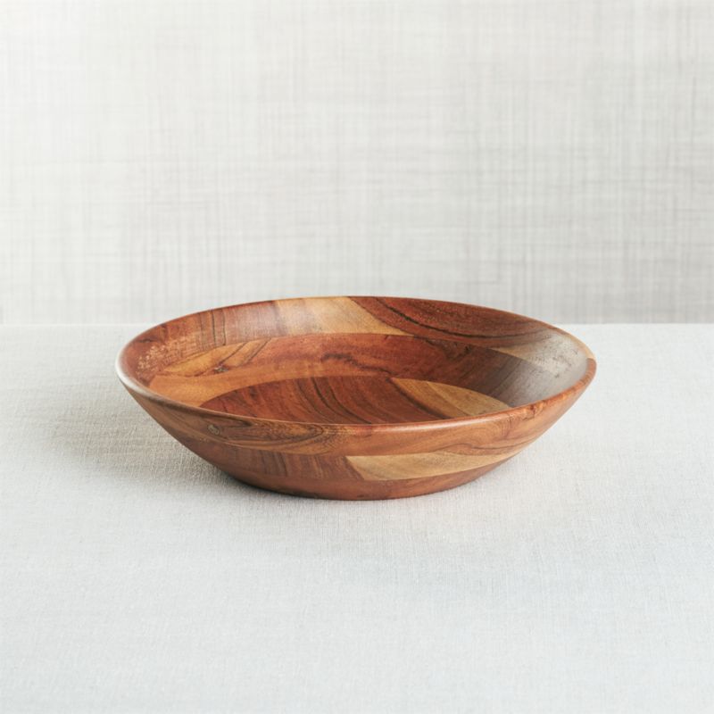 Carson 9" Acacia Wood Salad Serving Bowl - image 0 of 3