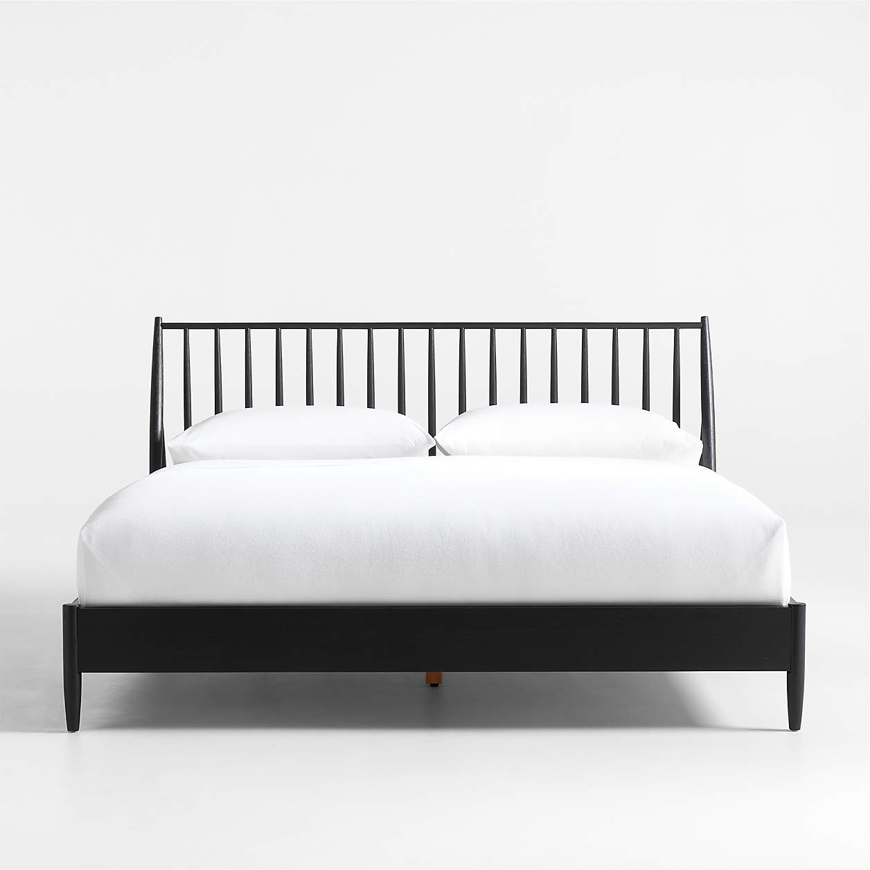 Carson Ebonized Wood Spindle King Bed + Reviews Crate & Barrel Canada