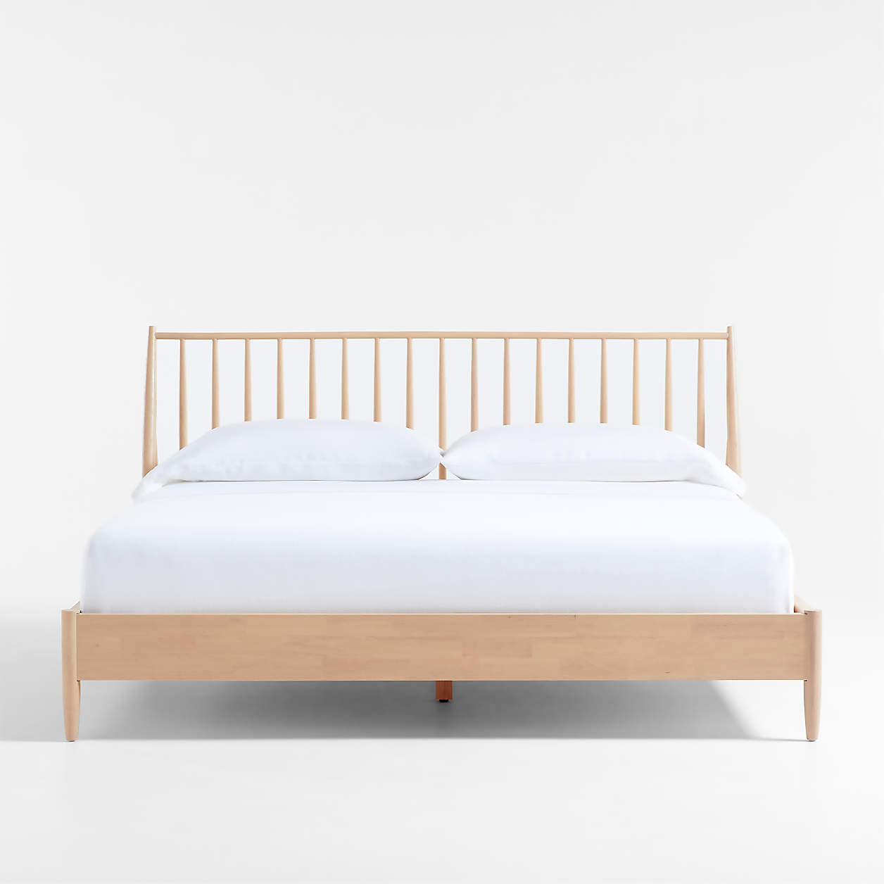Carson Natural Wood Spindle King Bed + Reviews Crate & Barrel
