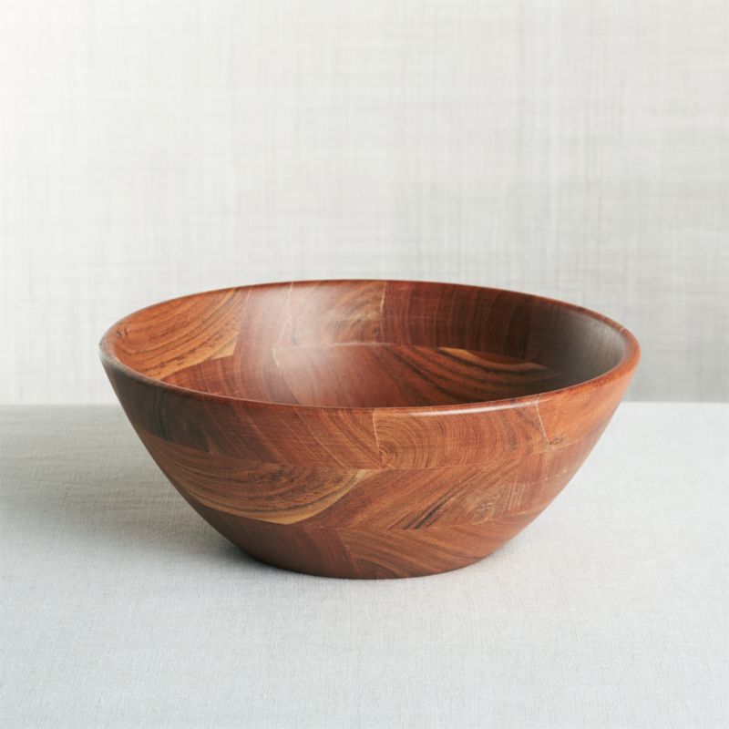 Carson 12" Acacia Wood Salad Serving Bowl - image 0 of 3