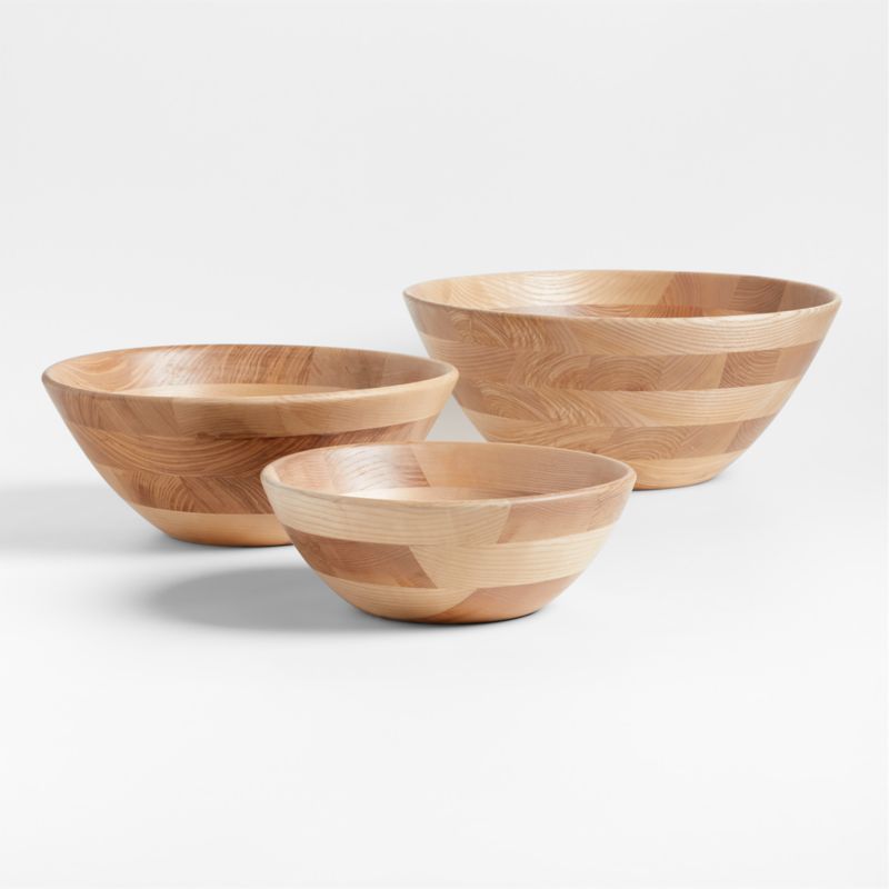 Carson 17.5" Ash Wood Salad Serving Bowl - image 1 of 4