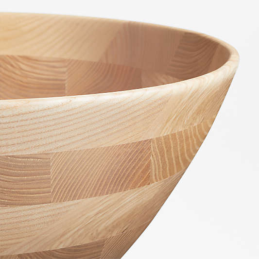 Carson 17.5" Ash Wood Salad Serving Bowl