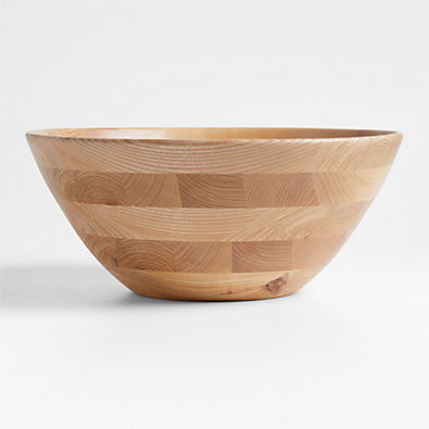 View Carson 17.5" Ash Wood Salad Serving Bowl details