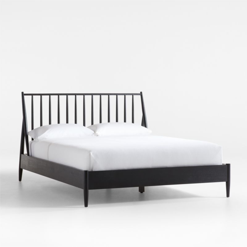 Carson Ebonized Wood Spindle Queen Bed
