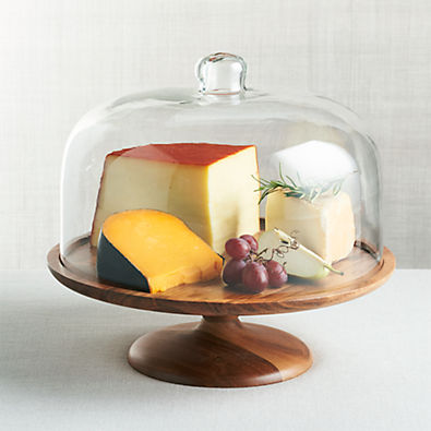 View Carson Acacia Wood Cake Pedestal details