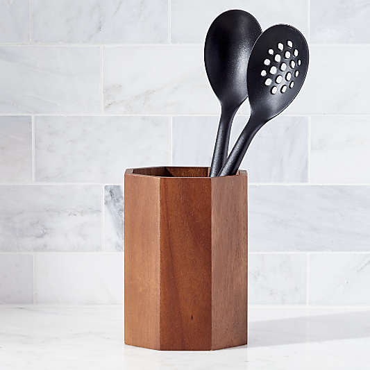 Carter Acacia Utensil Holder