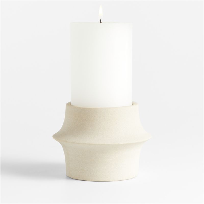 Carter Sandstone Taper/Pillar Candle Holder 3.5"