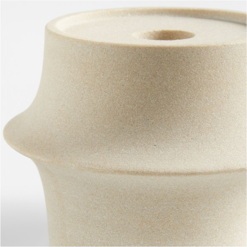 Carter Sandstone Taper/Pillar Candle Holder 3.5"