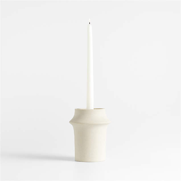 Uma Sandstone Candleholder Tan Large main image 0