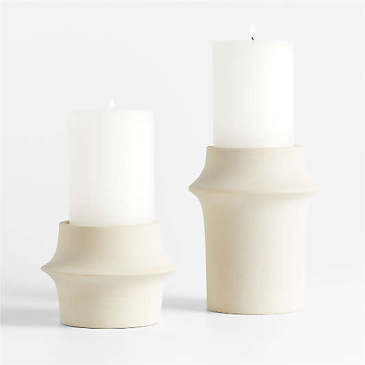 Carter Sandstone Taper/Pillar Candle Holder 3.5"