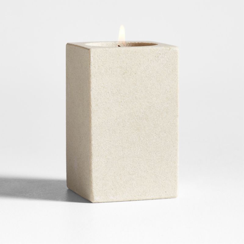 Carter Large Sandstone Tealight Candle Holder - image 0 of 5