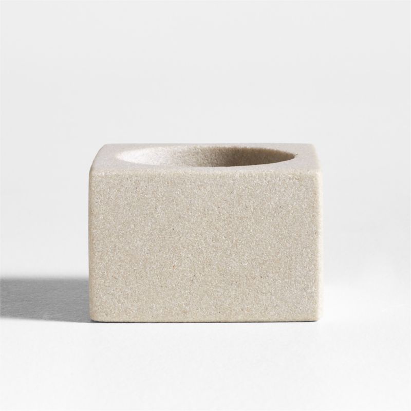 Carter Sandstone Tealight Candle Holder