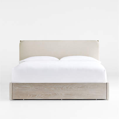Casa King White Storage Bed With Reviews Crate And Barrel Canada Casa King White Storage Bed With, King Storage Bed Frame Canada