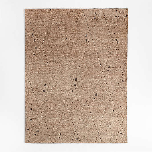 Casablanca Wool Caramel Brown Hand-Knotted Rug
