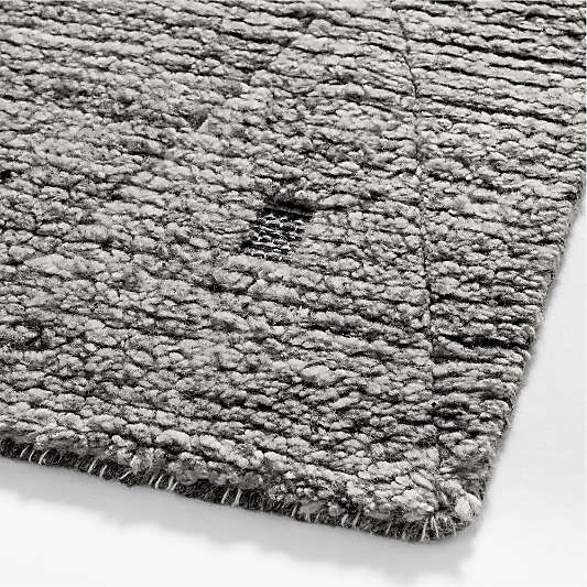 Casablanca Wool Moroccan Dark Grey Area Rug 12'x15'