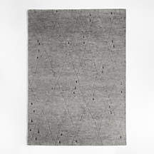 Casablanca Wool Moroccan Dark Grey Area Rug 12'x15' + Reviews | Crate ...