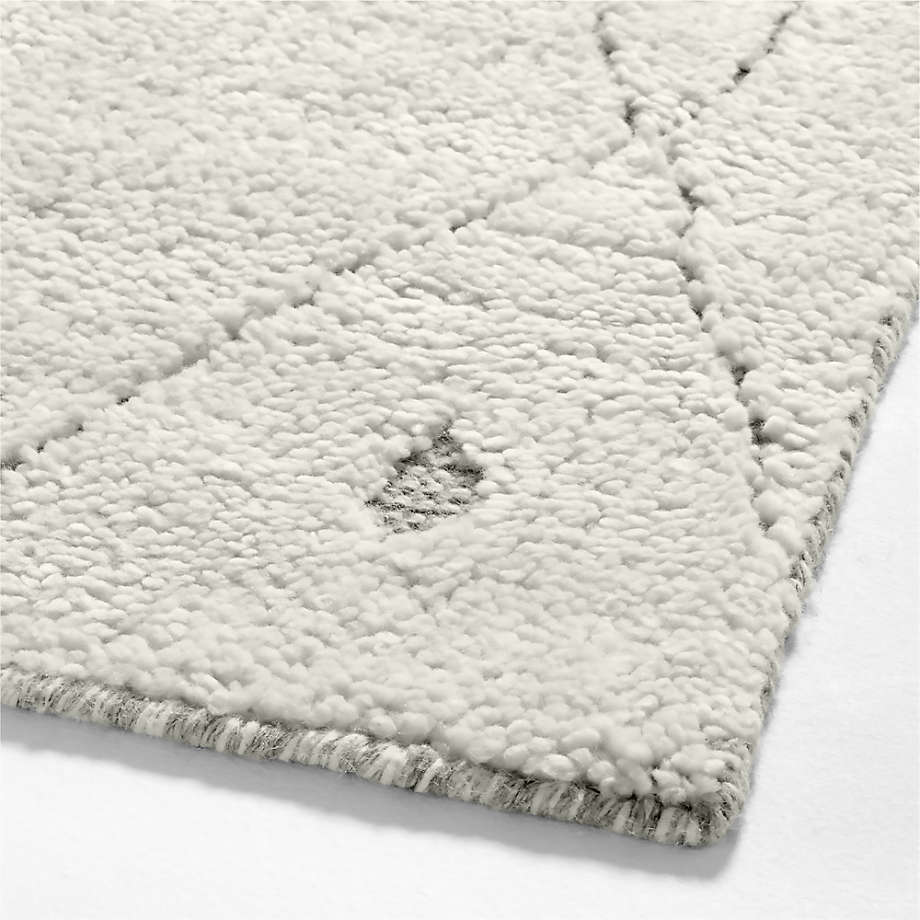 Bardot Hand-Knotted Wool Abstract Modern High Low 8'x10' Rug