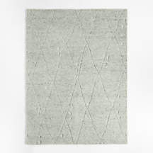 Casablanca Wool Moroccan Light Grey Area Rug 12'x15' + Reviews | Crate ...