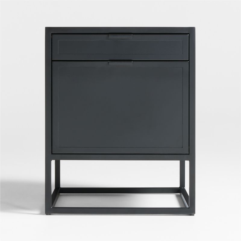 Viewing product image Casement Black Metal 2-Drawer File Cabinet - image 1 of 8