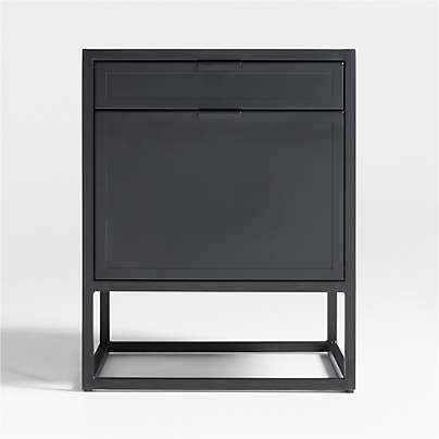 Casement 24" Black Metal 2-Drawer File Cabinet