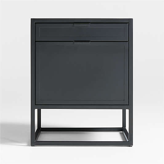 Casement 24" Black Metal 2-Drawer File Cabinet