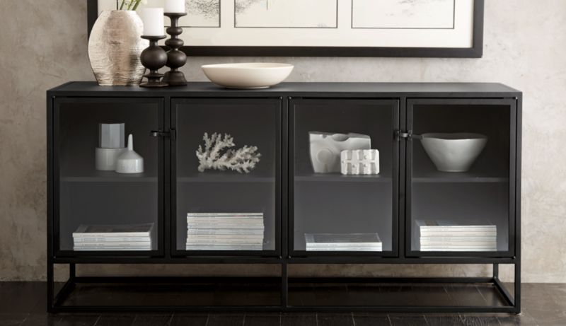 Casement Black Large Sideboard - image 4 of 14