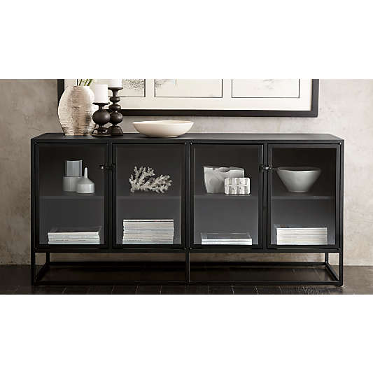 Casement Black Large Sideboard